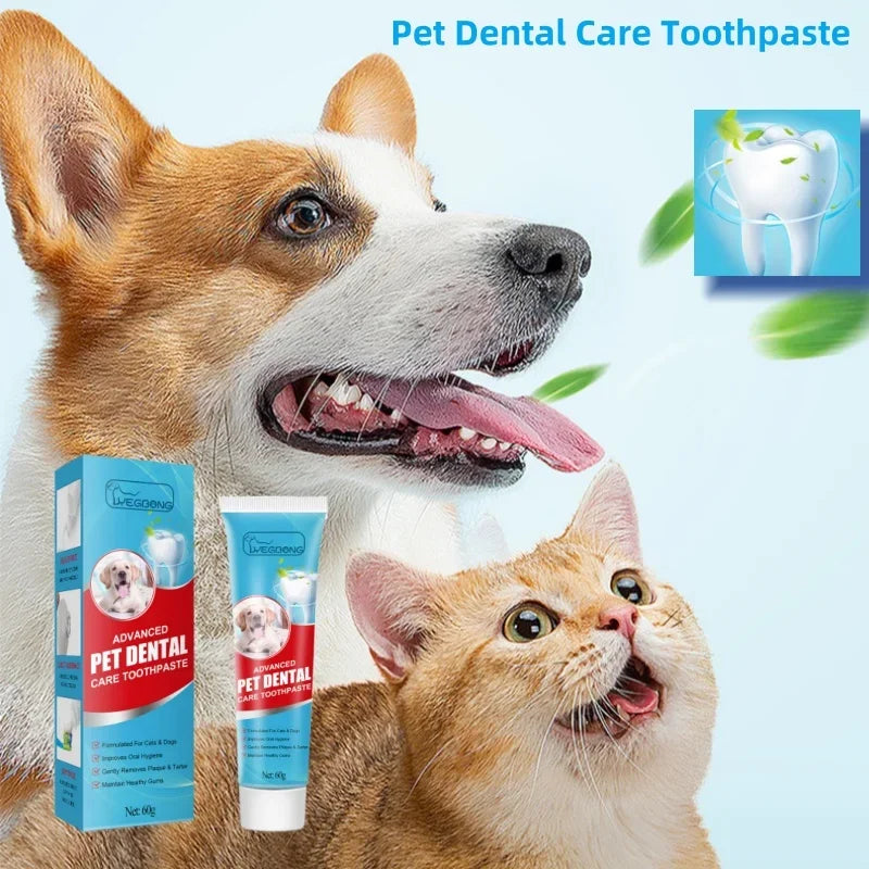 Haustier-Zahnpasta – verträgliche Zahncreme für Hunde & Katzen, gegen Zahnbelag, Zahnstein, Mundgeruch, für frischen Atem und gesunde Zähne