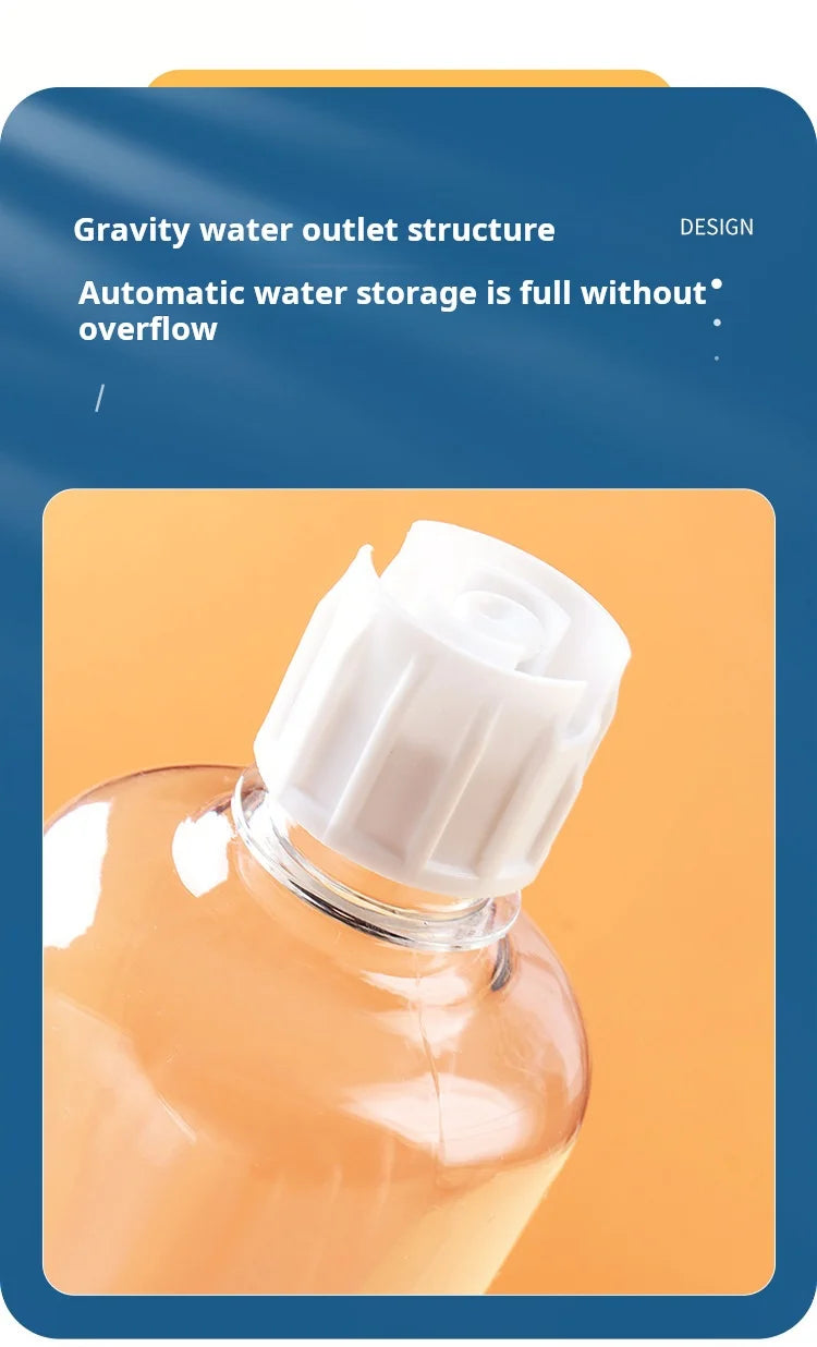 3-in-1 Katzennapf mit Wasserflasche – Neigbares Design für Nackenschutz & automatische Wasserversorgung