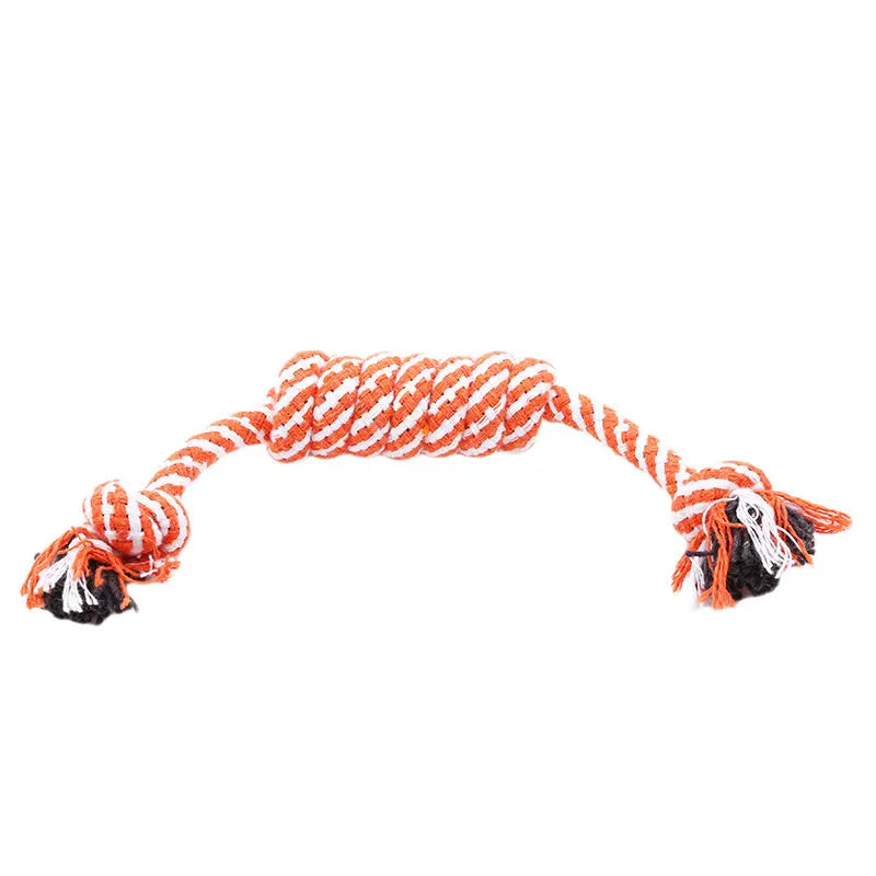 Robustes Kauspielzeug für Hunde – Bunte Baumwoll-Knotenspielzeuge zum Werfen & Ziehen