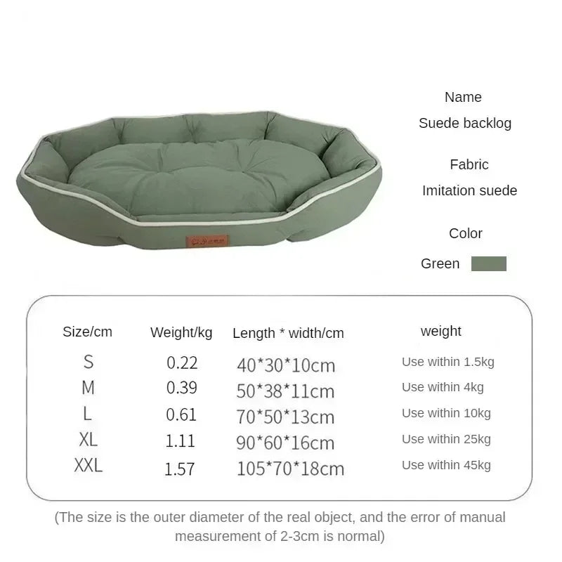 Hundebett mit erhöhtem Rand – orthopädisch, weich & waschbar