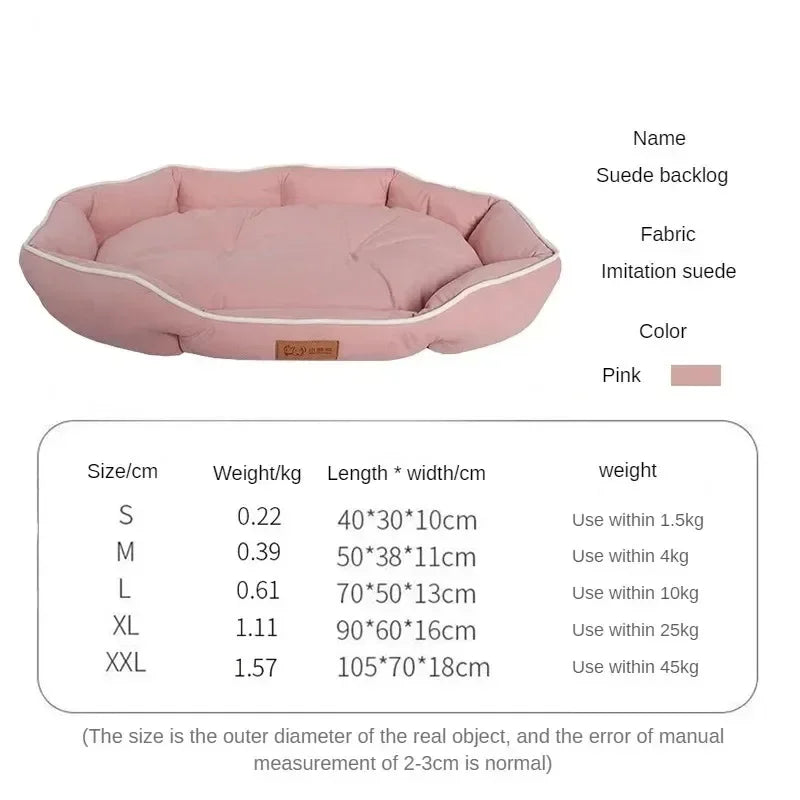 Hundebett mit erhöhtem Rand – orthopädisch, weich & waschbar
