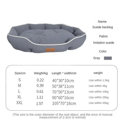 Hundebett mit erhöhtem Rand – orthopädisch, weich & waschbar
